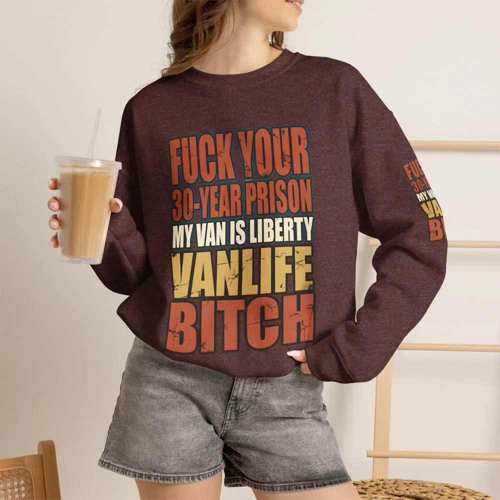 Unisex Heavy Blend™ Crewneck Sweatshirt — "Fuck Your 30 Year" Design F**K-Line