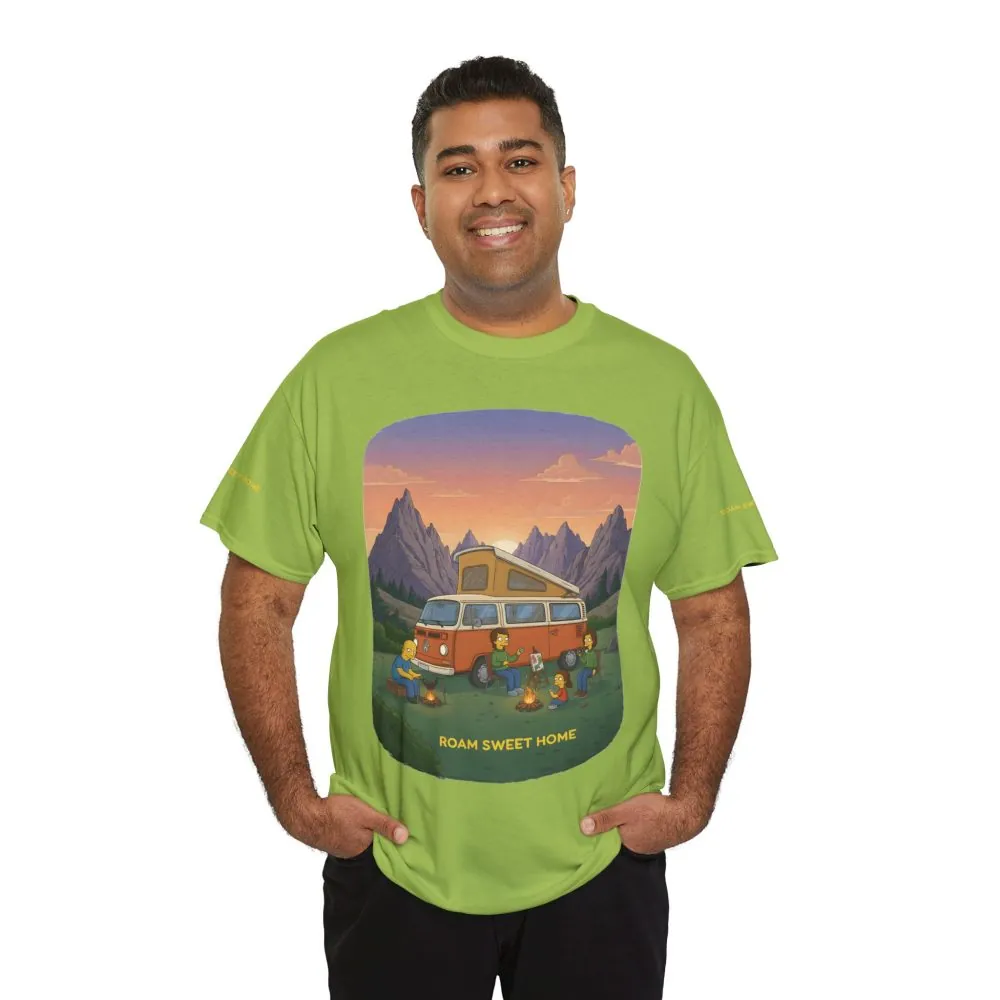 Unisex Heavy Cotton Tee — "Roam Sweet Home" Design Sitcom-Line
