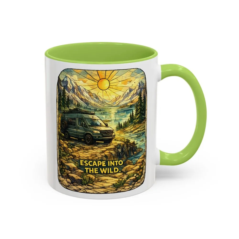 12785091977793052180_2048.jpeg Accent Coffee Mug (11, 15oz) — "Escape Into The Wild" Design Cubic-Line