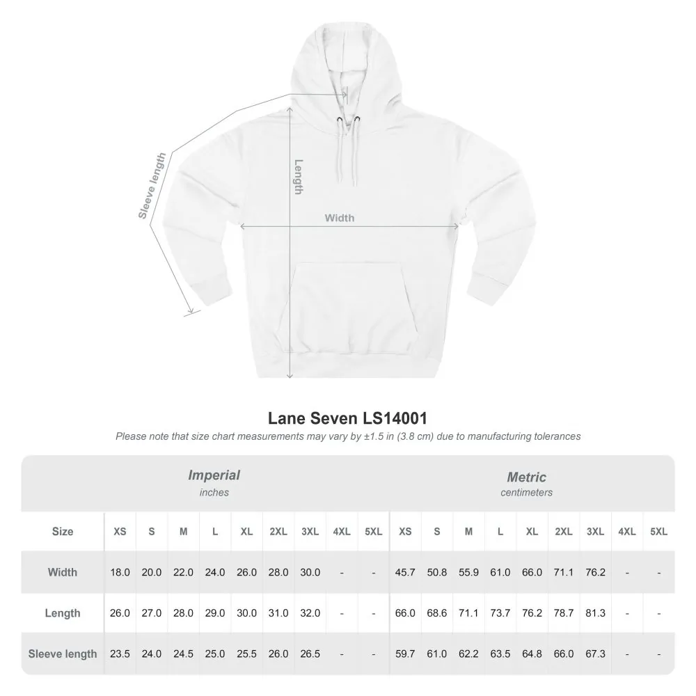 Three-Panel Fleece Hoodie - "Find Your Escape" Design Cubic-Line