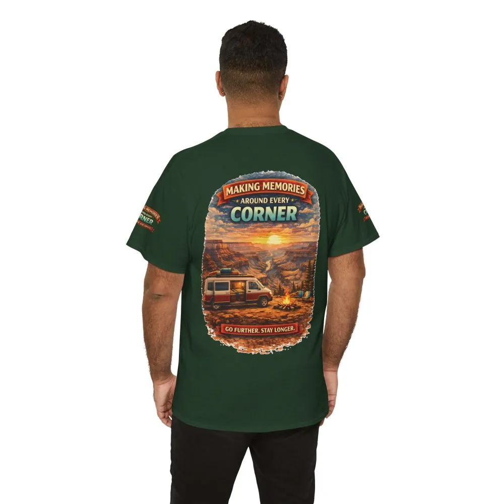 Unisex Heavy Cotton Tee — "Making Memories" Design Scenic-Line