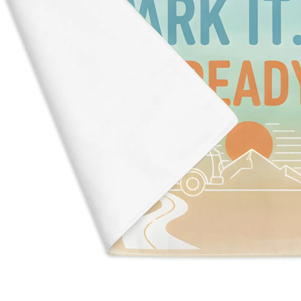 Vanlife Placemat — “Home Is Where You Park It. Dinner’s Ready!” Camping Table Mat