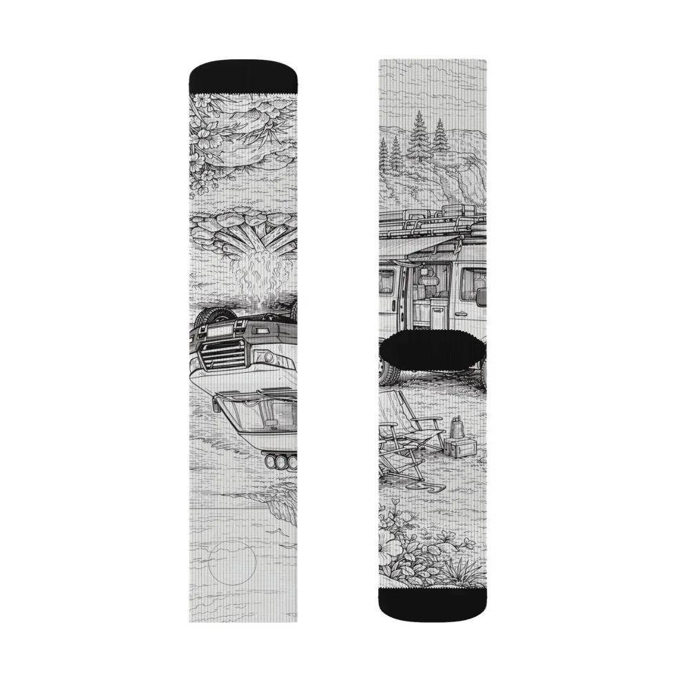 12900587999620376947_2048.jpeg Sublimation Socks — Retro Camper Roadtrip Crew Socks