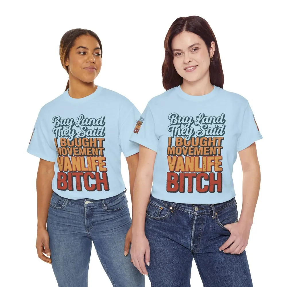 12950641024598777882_2048.jpeg Unisex Heavy Cotton Tee — "Buy Land They Said" Design F**K-Line