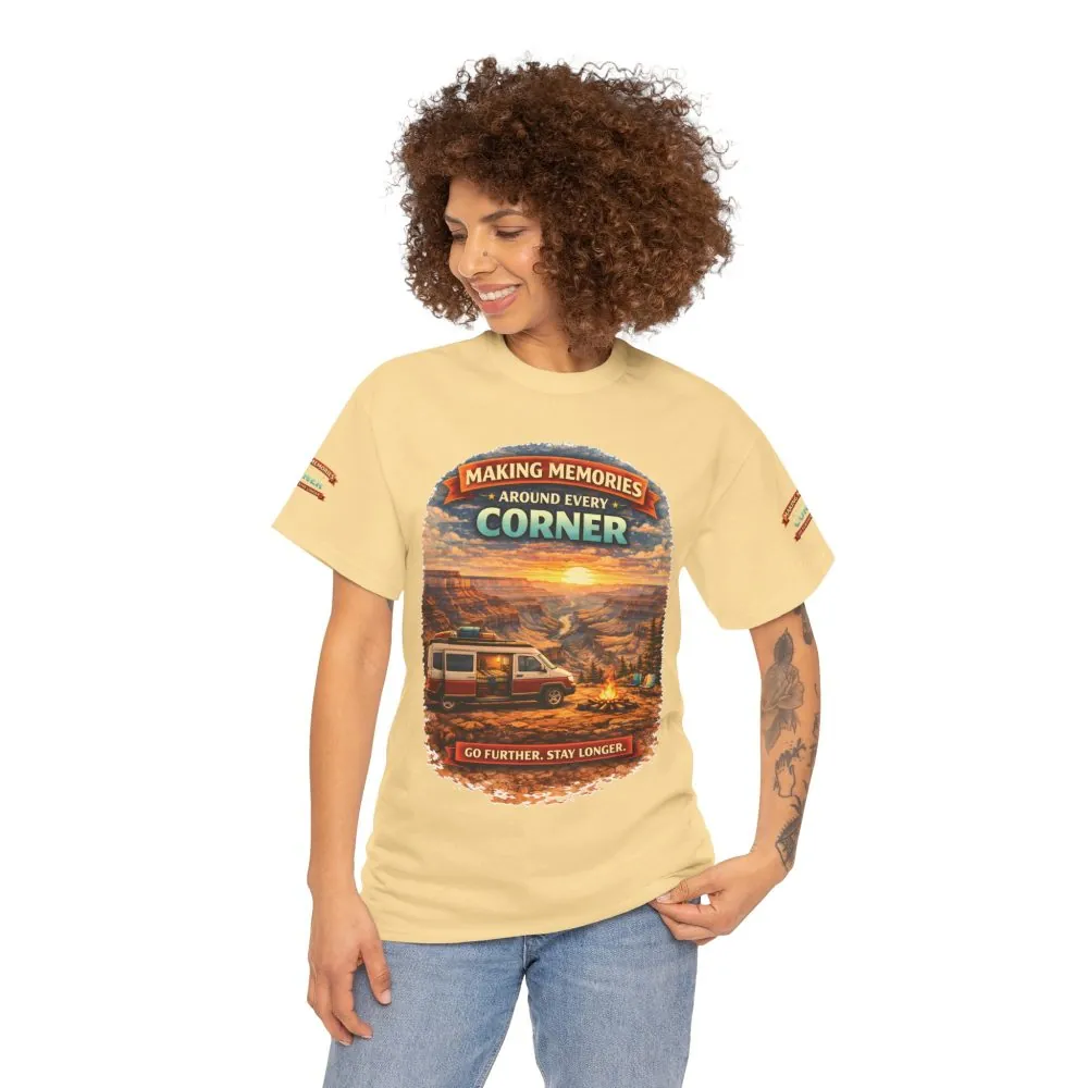 Unisex Heavy Cotton Tee — "Making Memories" Design Scenic-Line