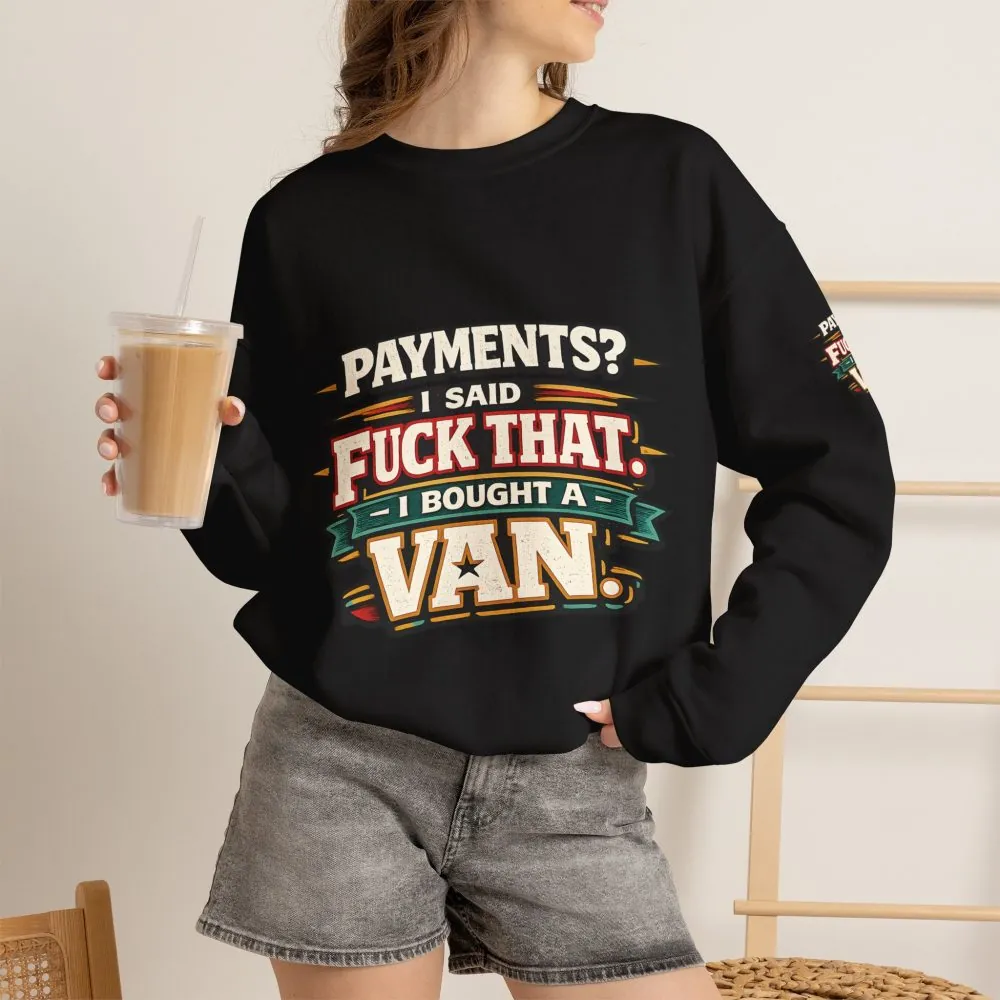 12980052582813718902_2048.jpeg Unisex Heavy Blend™ Crewneck Sweatshirt — "Payments?I Said" Design F**K-Line