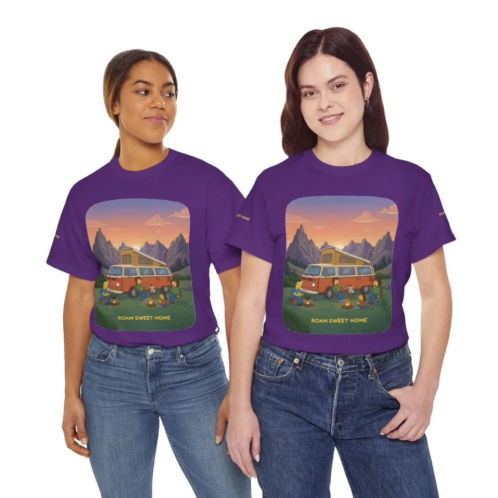 12980207940071167457_2048.jpeg Unisex Heavy Cotton Tee — "Roam Sweet Home" Design Sitcom-Line