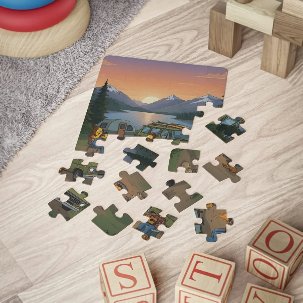 Kids' 30‑Piece Camping Puzzle — Scenic Outdoors Jigsaw for Children