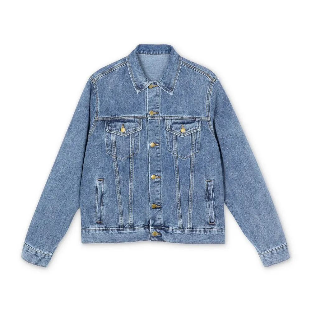 Men's Denim Jacket — "Fuck The Rat Race" Design F**K-Line