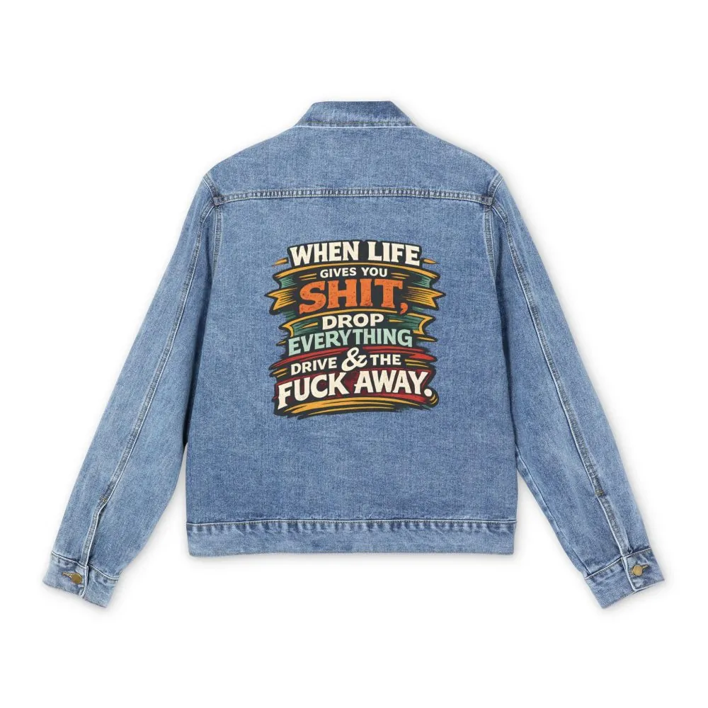 12989738797495272212_2048.jpeg Men's Denim Jacket — "When Live Gives You Shit" Design F**K-Line