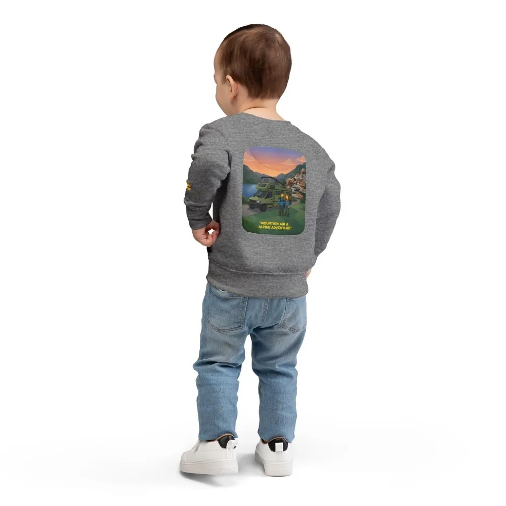 Toddler Sweatshirt - "Mountain Air And Alpine Adventure" (Design Sitcom-Line)