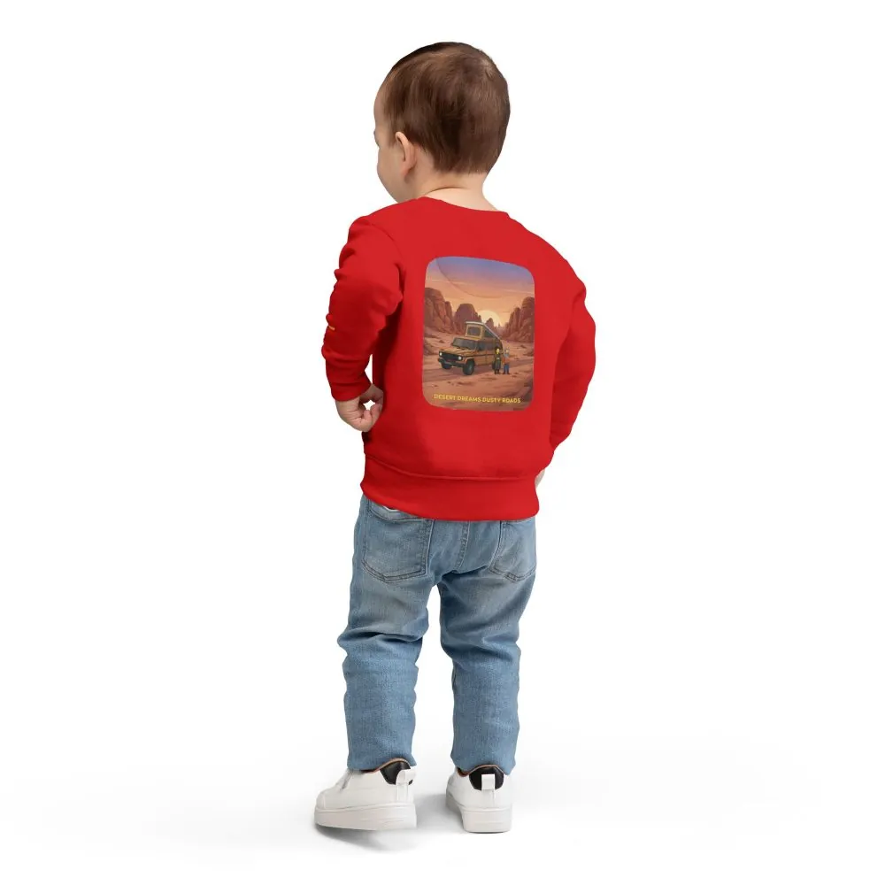 Toddler Sweatshirt - "Desert Dreams Dusty Roads" (Design Sitcom-Line)
