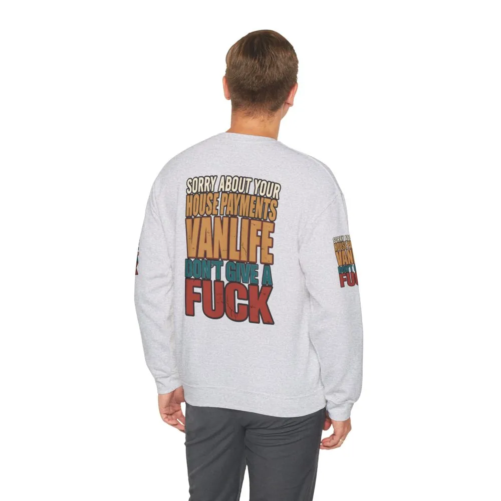 13008959344478150020_2048.jpeg Unisex Heavy Blend™ Crewneck Sweatshirt — "Sorry About Your House Payments" Design F**K-Line