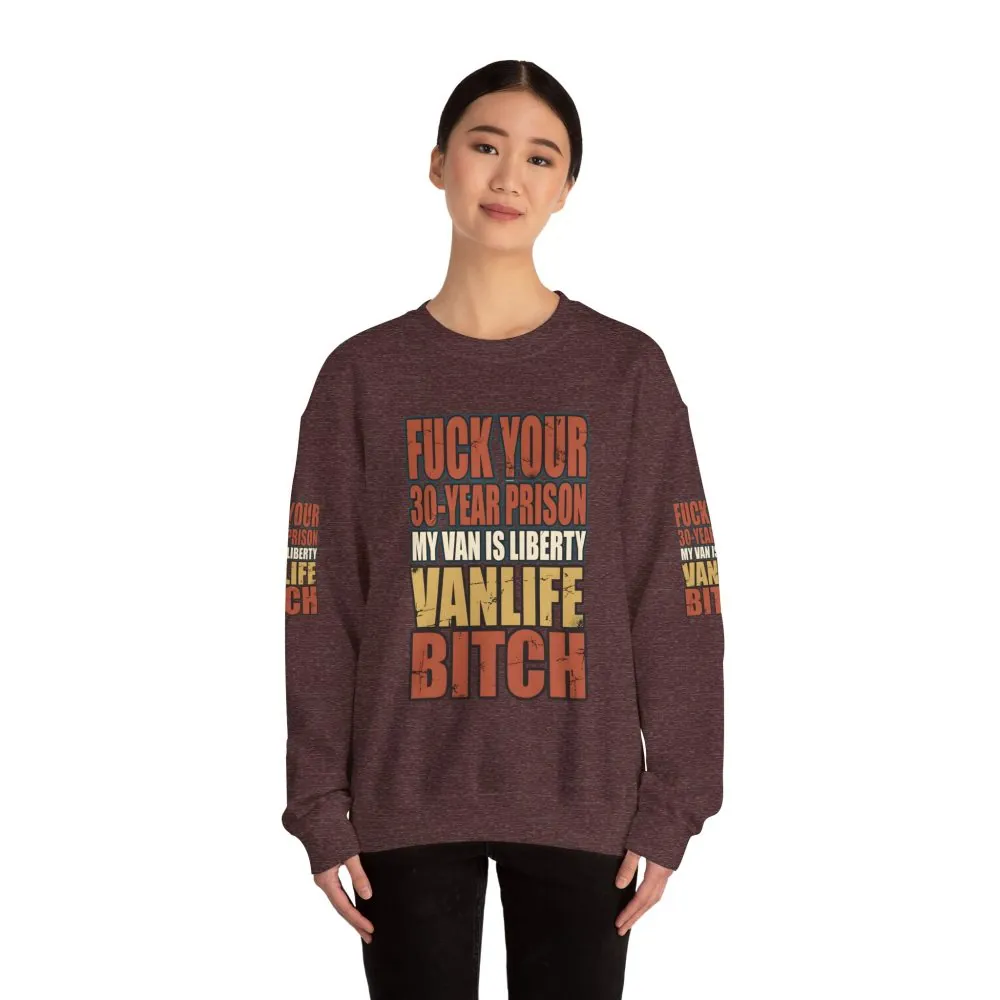 Unisex Heavy Blend™ Crewneck Sweatshirt — "Fuck Your 30 Year" Design F**K-Line