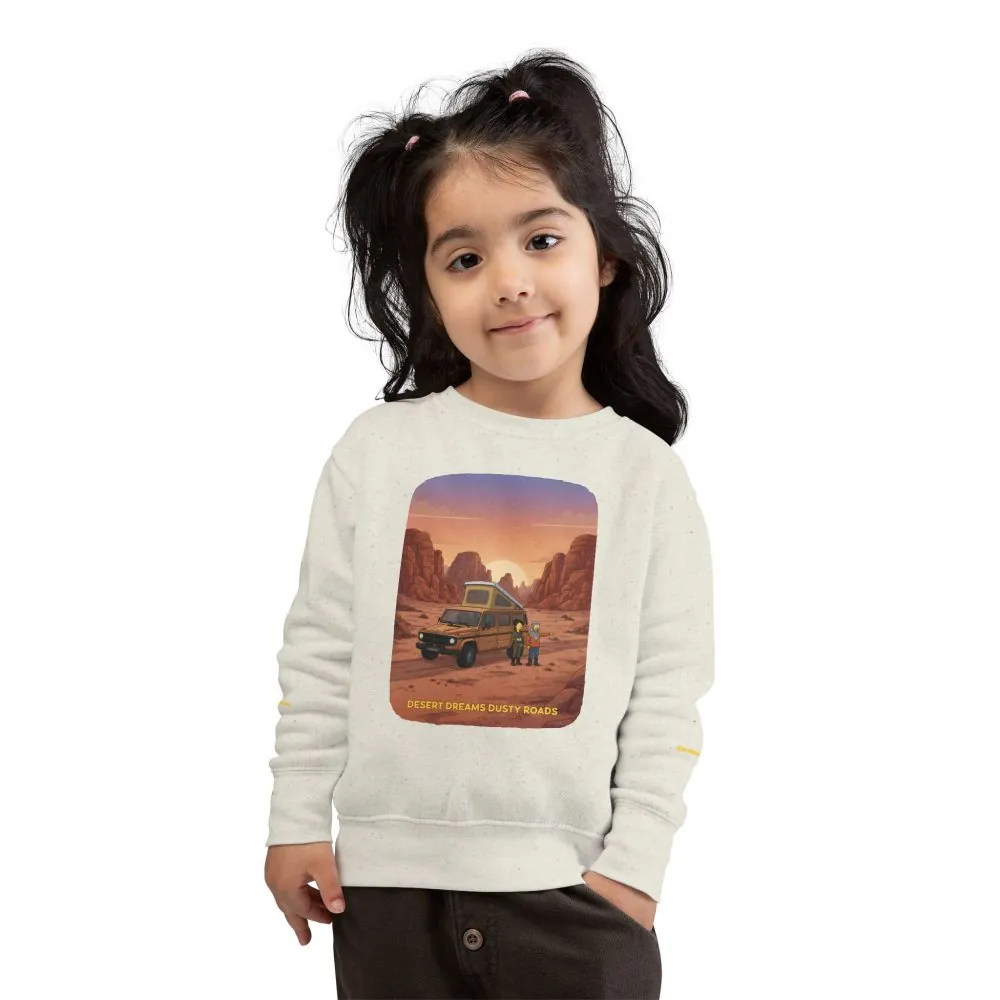 Toddler Sweatshirt - "Desert Dreams Dusty Roads" (Design Sitcom-Line)