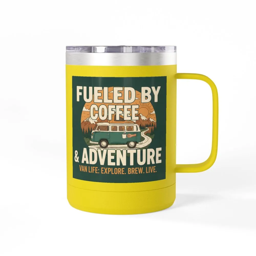 13126984397901657684_2048.jpeg Coffee Mug Tumbler, 15oz — "Fueled by Coffee & Adventure"