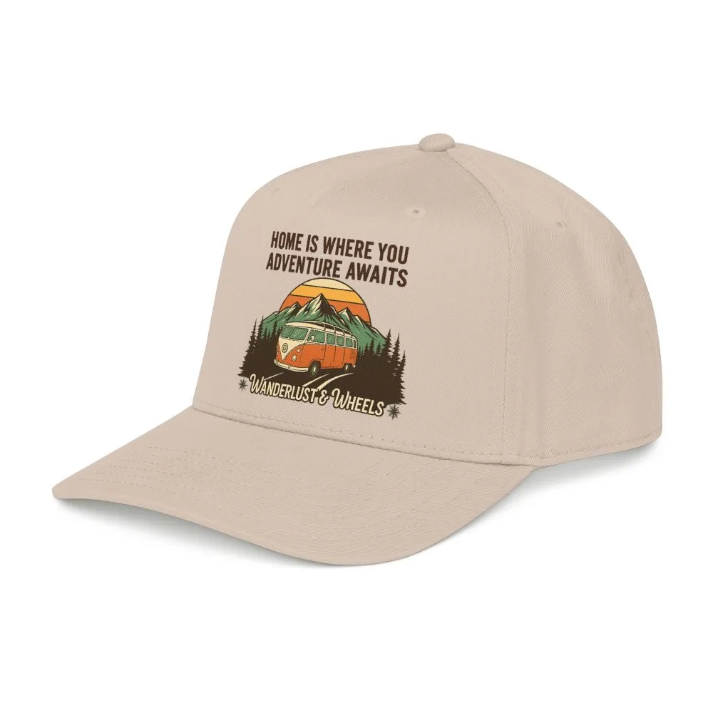 13129258849609741857_2048.jpeg Baseball Cap - "Home Is Where You Adventure Awaits" Mid Profile Baseball Cap
