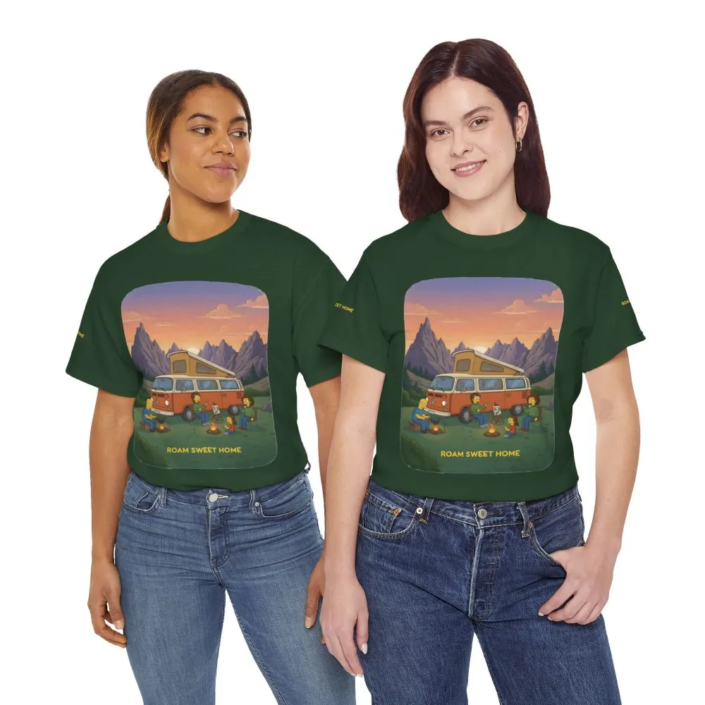 13133911892287363_2048.jpeg Unisex Heavy Cotton Tee — "Roam Sweet Home" Design Sitcom-Line
