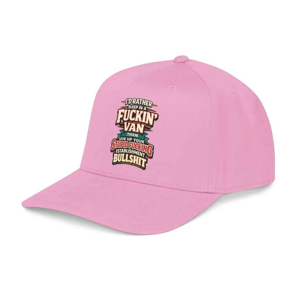 Baseball Cap - "I´d Rather Sleep in A Fucking Van" Design F**K-Line