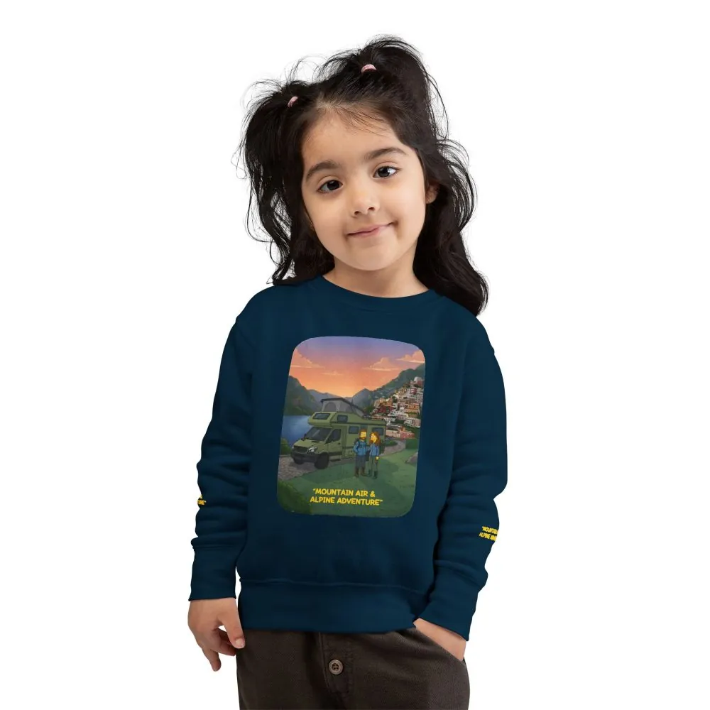 Toddler Sweatshirt - "Mountain Air And Alpine Adventure" (Design Sitcom-Line)