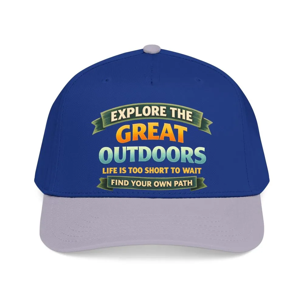 Baseball Cap - "Explore The Great Outdoors" Design Scenic-Line