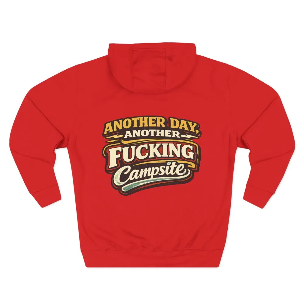 Three-Panel Fleece Hoodie - "Another Day" Design F**K-Line