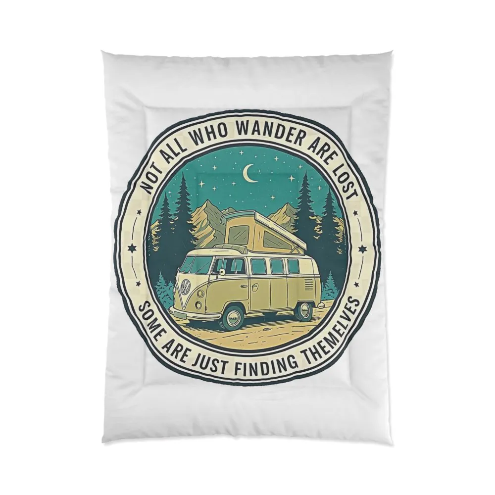 Comforter — “Not All Who Wander Are Lost” Camper Bedding