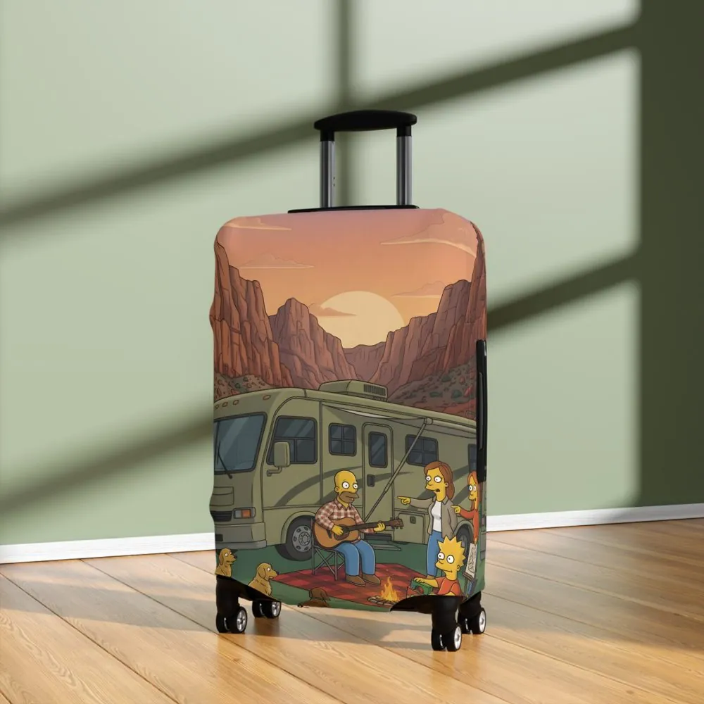 13250436204615554497_2048.jpeg Luggage Cover — Adventure Camper Sketch Travel Suitcase(Design Sitcom-Line)