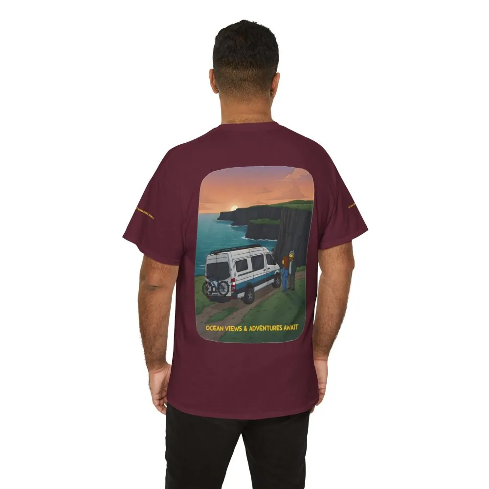 13263796979654619842_2048.jpeg Unisex Heavy Cotton Tee — "Ocean Views-Adventures Awaits" Design Sitcom-Line