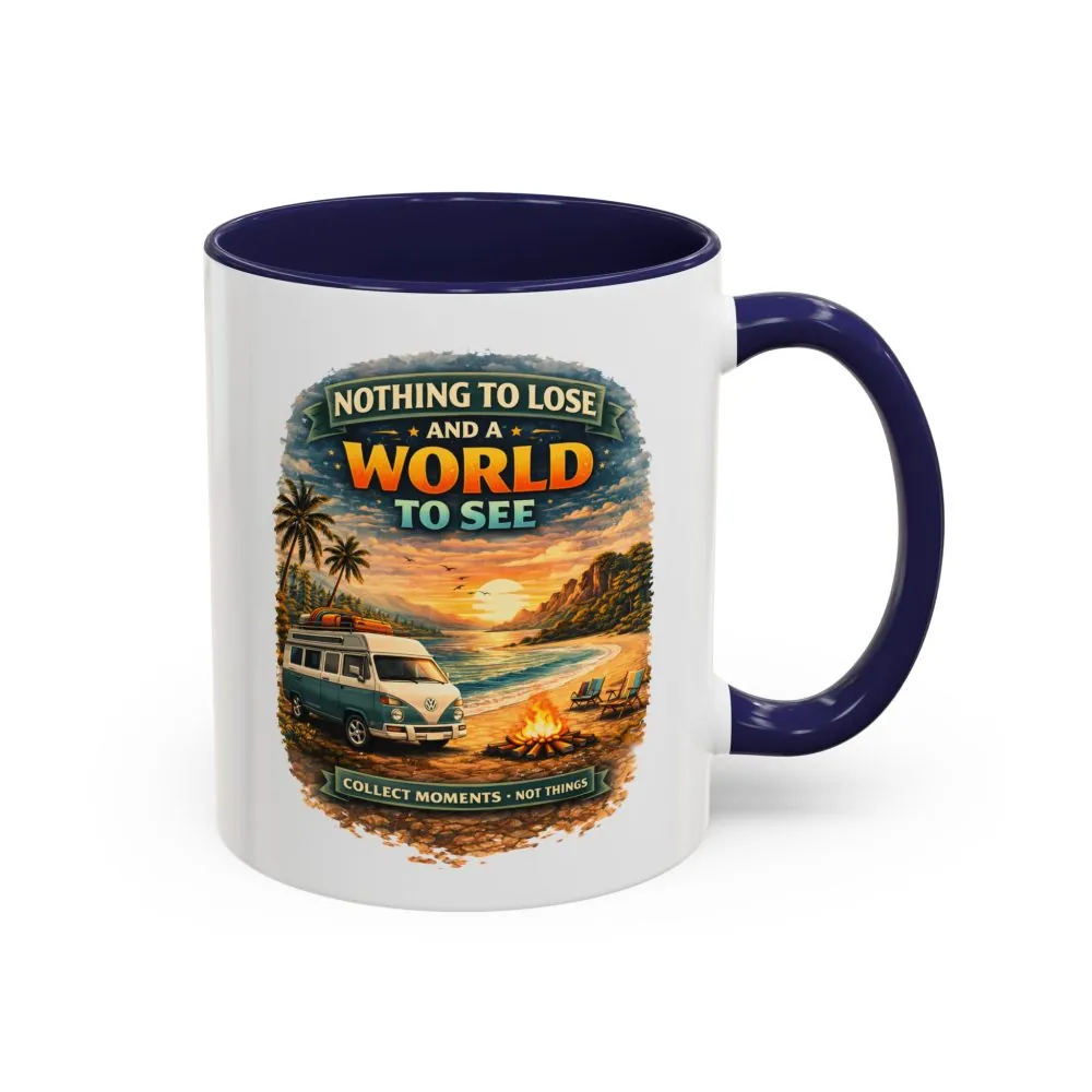 Accent Coffee Mug (11, 15oz) — "Nothing To Lose" Design Scenic-Line