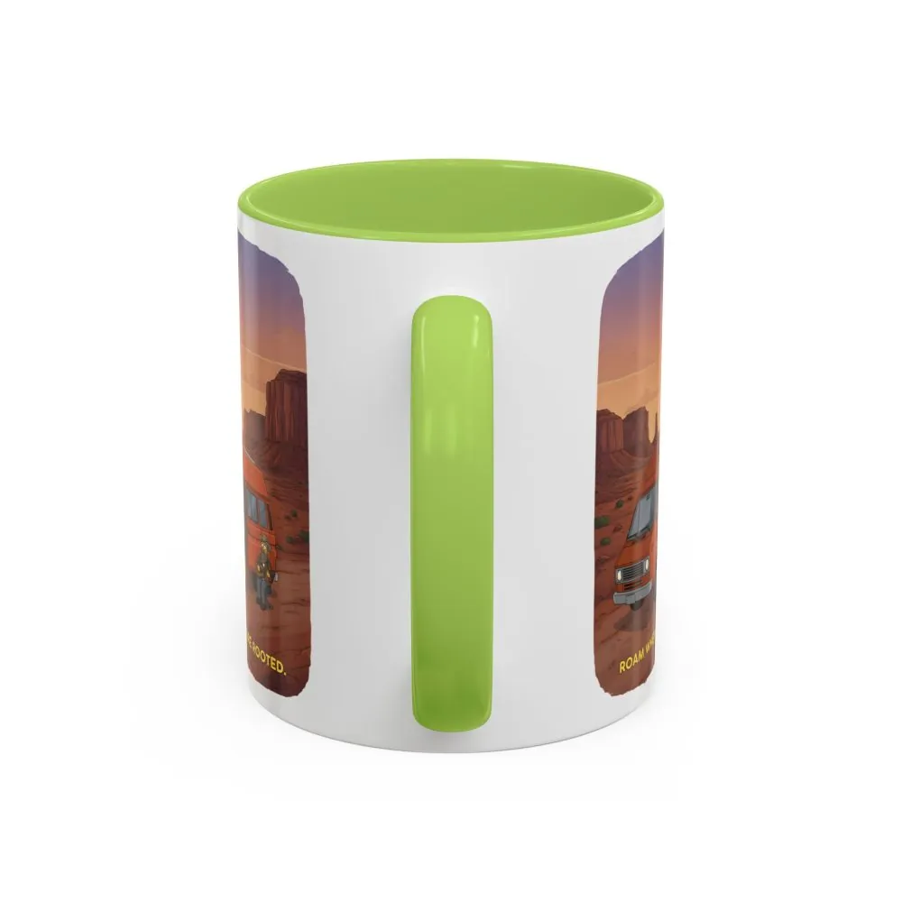 13282869229482355584_2048.jpeg Accent Coffee Mug (11, 15oz) — "Roam Where You Are Rooted" Design Sitcom-Line