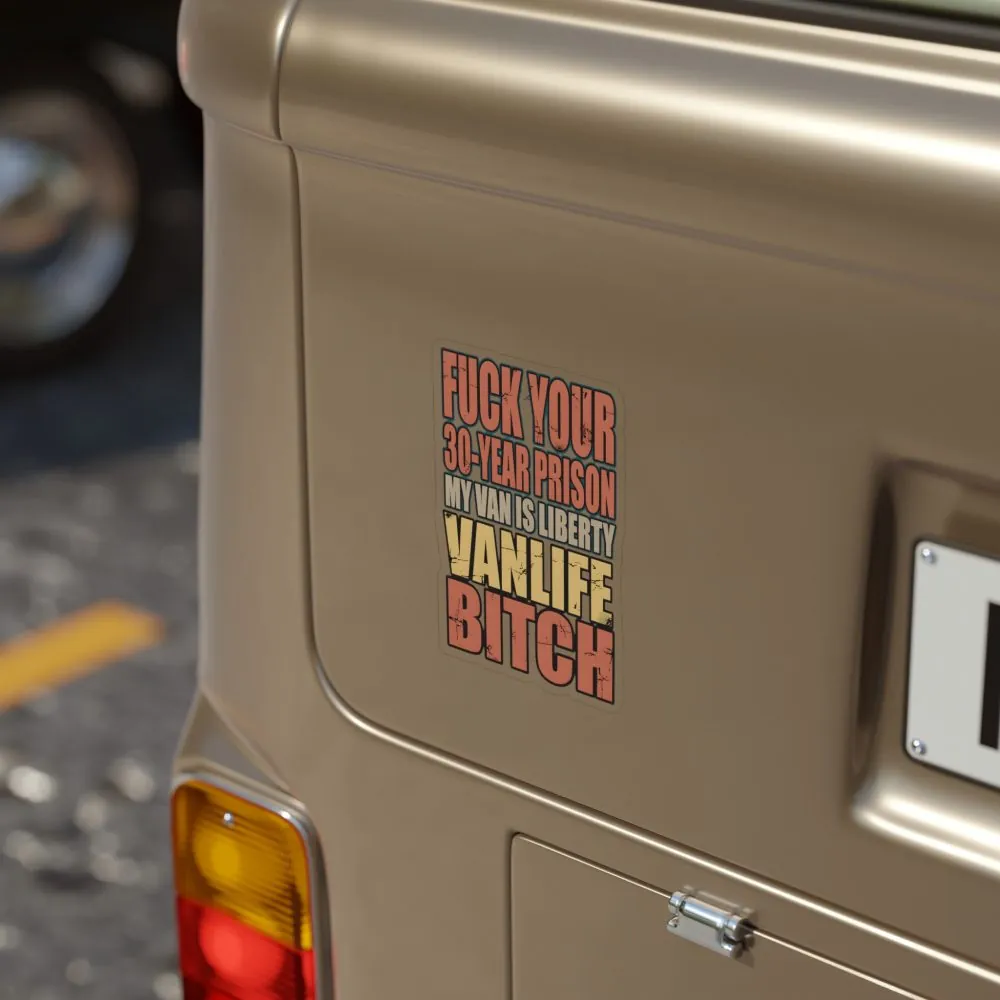 Transparent Outdoor Stickers – "Fuck Your 30 Year" Design F**K-Line