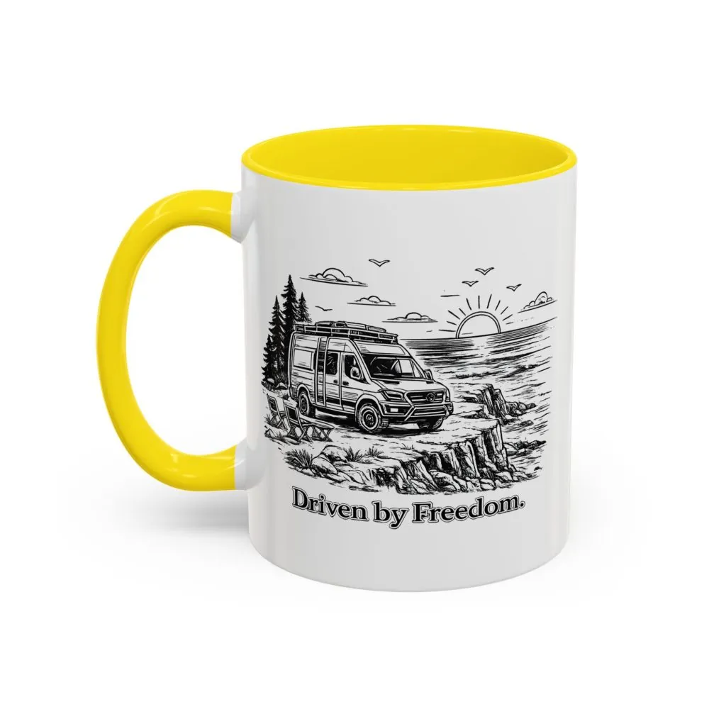 13291028903667001693_2048.jpeg Accent Coffee Mug (11, 15oz) — "Driven By Freedom" Design Minimal-Line