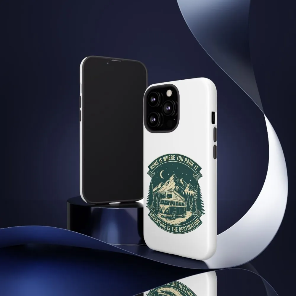 13388443569987739545_2048.jpeg Phone Case — "Home Is Where You Park It-Adventure is the destination" Camper Van Design
