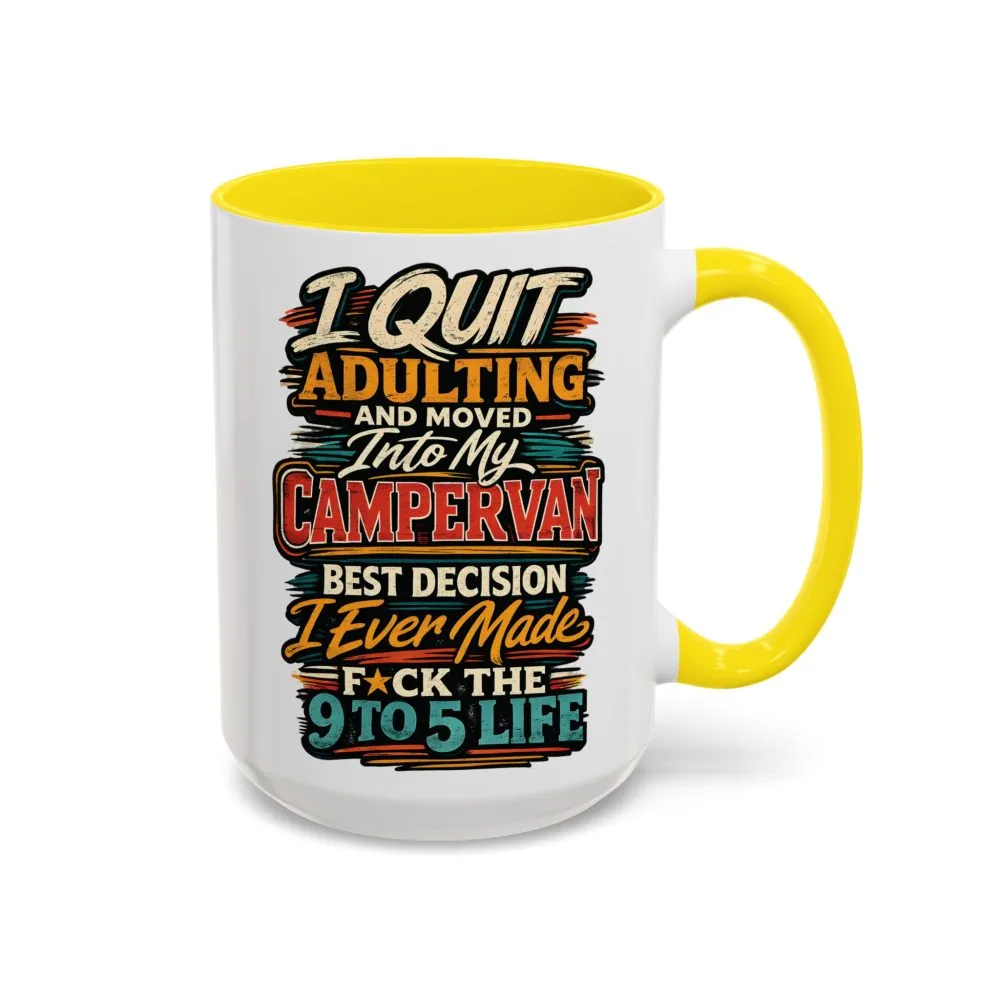 13399120359093023838_2048.jpeg Accent Coffee Mug (11, 15oz) — "I Quit Adulting" Design F**K-Line