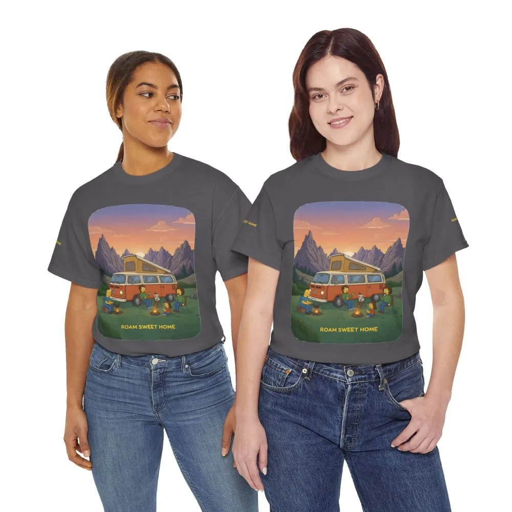 13403244244587461943_2048.jpeg Unisex Heavy Cotton Tee — "Roam Sweet Home" Design Sitcom-Line