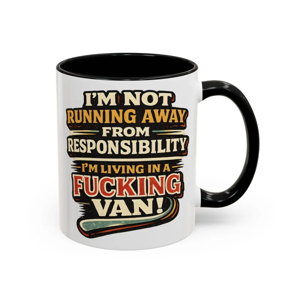 13443161290038197554_2048.jpeg Accent Coffee Mug (11, 15oz) — "I`m Not running Away" Design F**K-Line