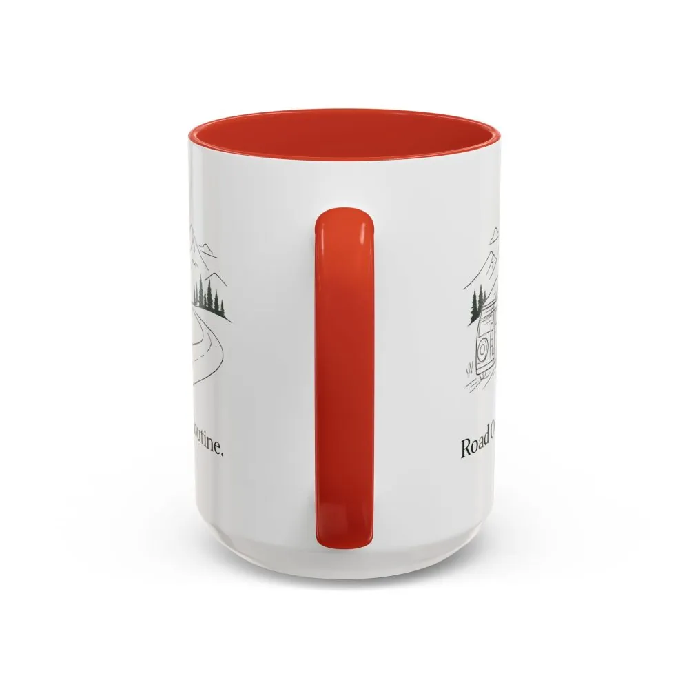 13475741497278075460_2048.jpeg Accent Coffee Mug (11, 15oz) — "Road Over Routine" Design Minimal-Line