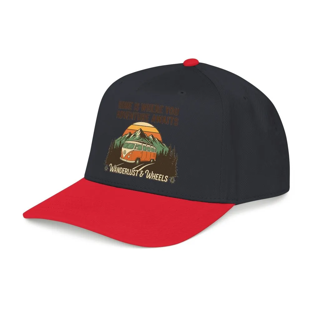 13489587667626609252_2048.jpeg Baseball Cap - "Home Is Where You Adventure Awaits" Mid Profile Baseball Cap