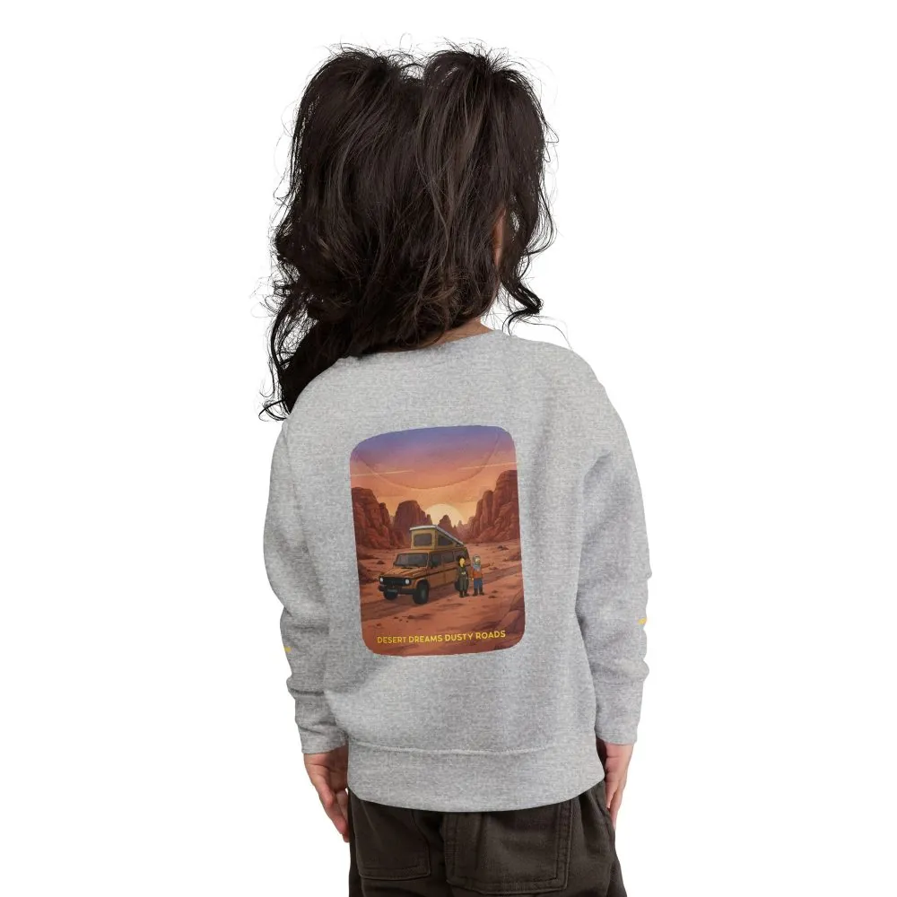 Toddler Sweatshirt - "Desert Dreams Dusty Roads" (Design Sitcom-Line)