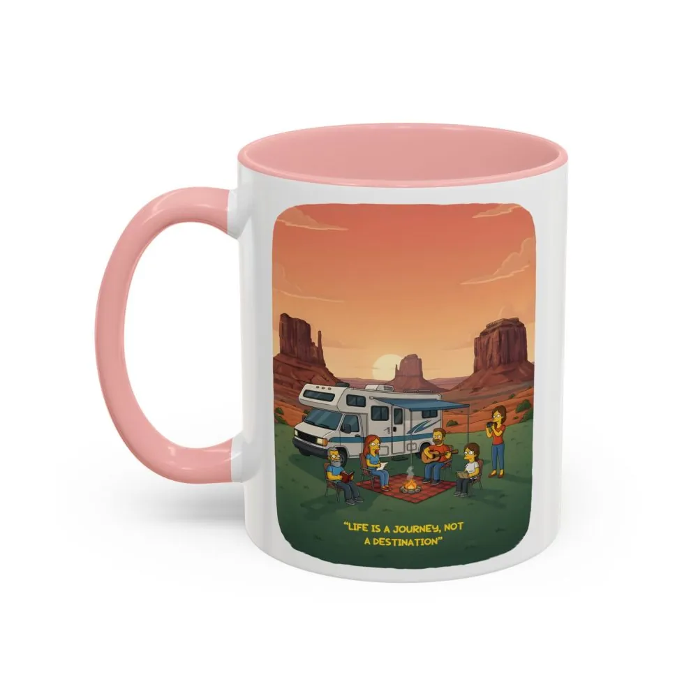 13521799173890117856_2048.jpeg Accent Coffee Mug (11, 15oz) — "Life Is A Journey-Not A Destination" Design Sitcom-Line