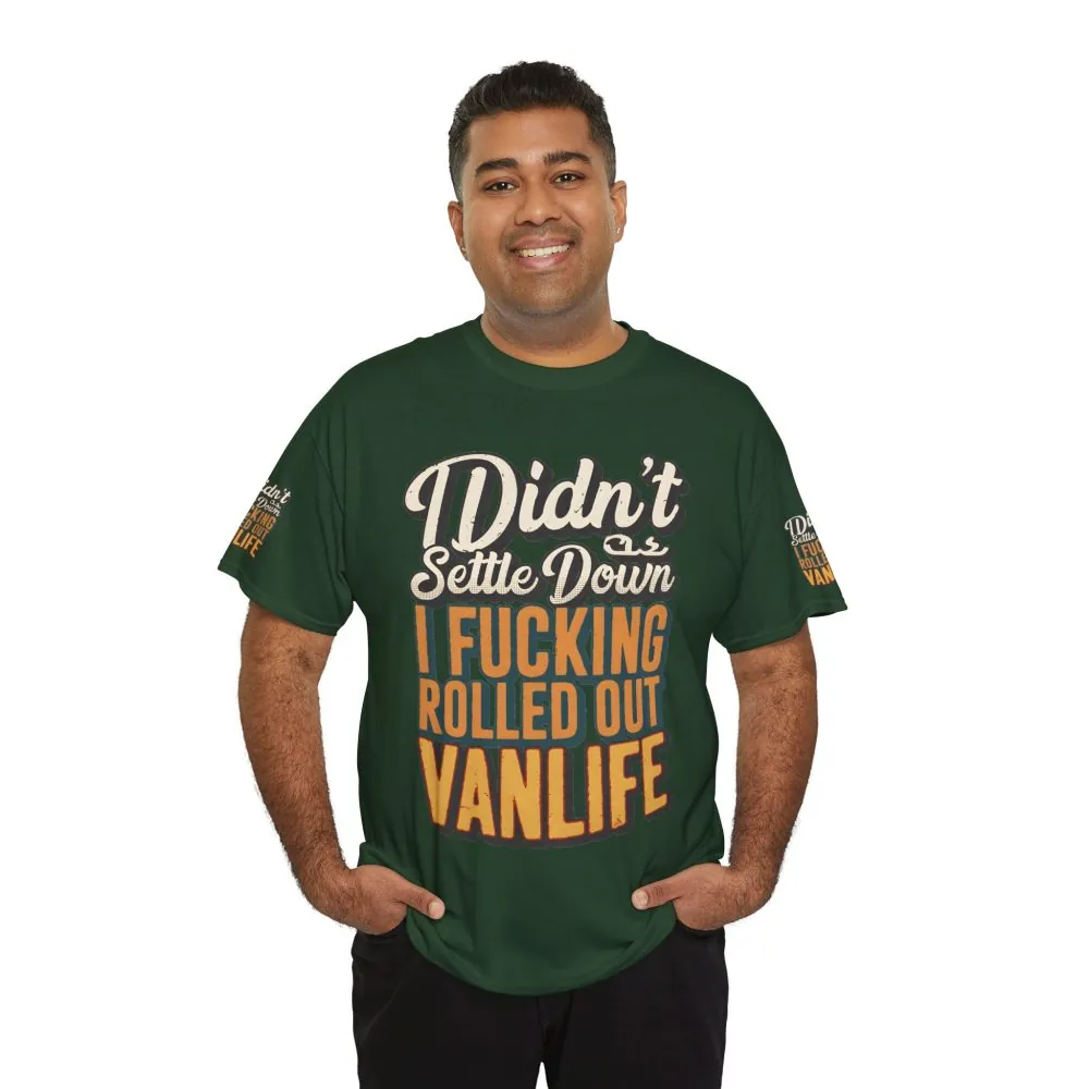 13550514393581013398_2048.jpeg Unisex Heavy Cotton Tee — "Dind´t Settle Down" Design F**K-Line