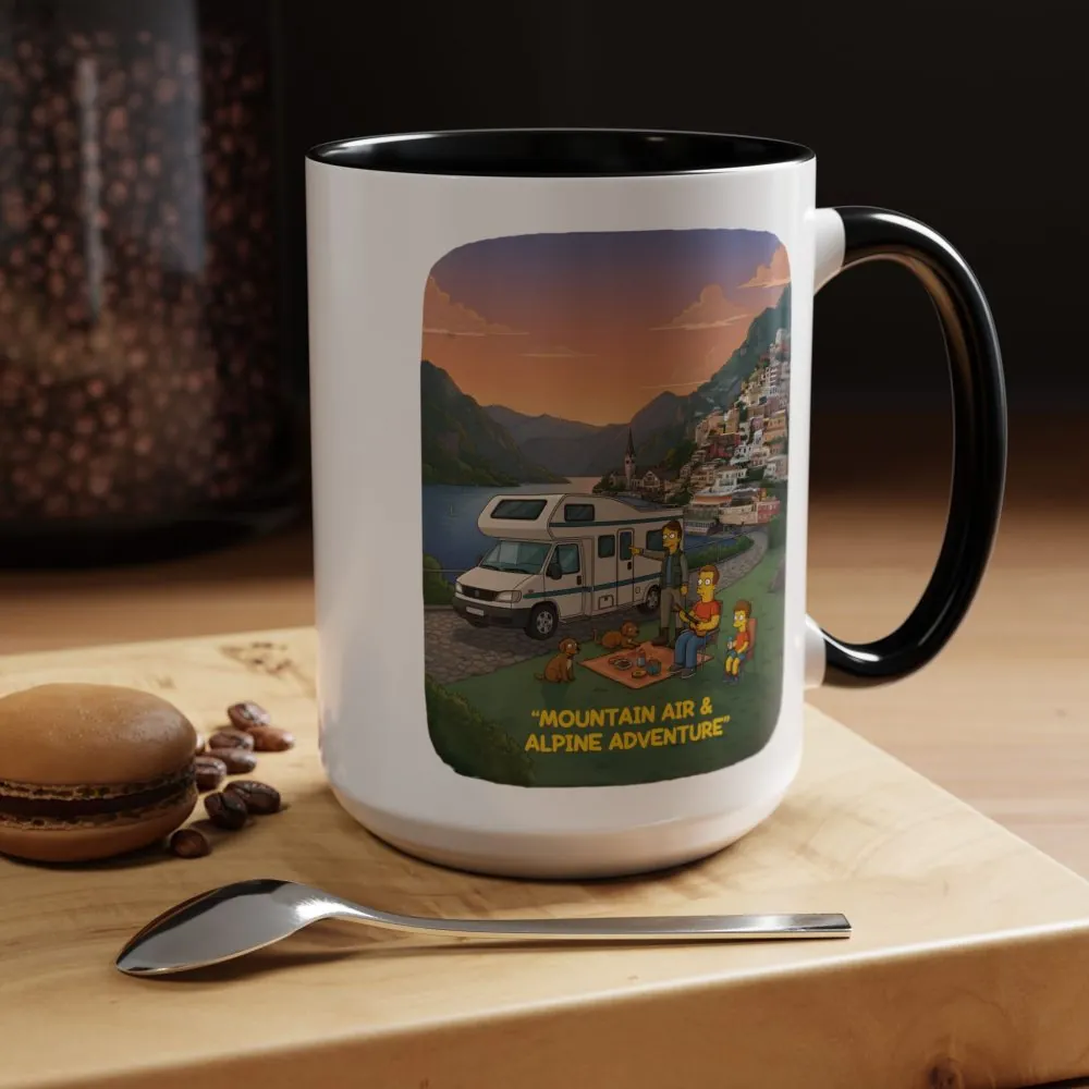 13559054250573230326_2048.jpeg Accent Coffee Mug (11, 15oz) — "Mountain Air-Alpine Adventure" Design Sitcom-Line