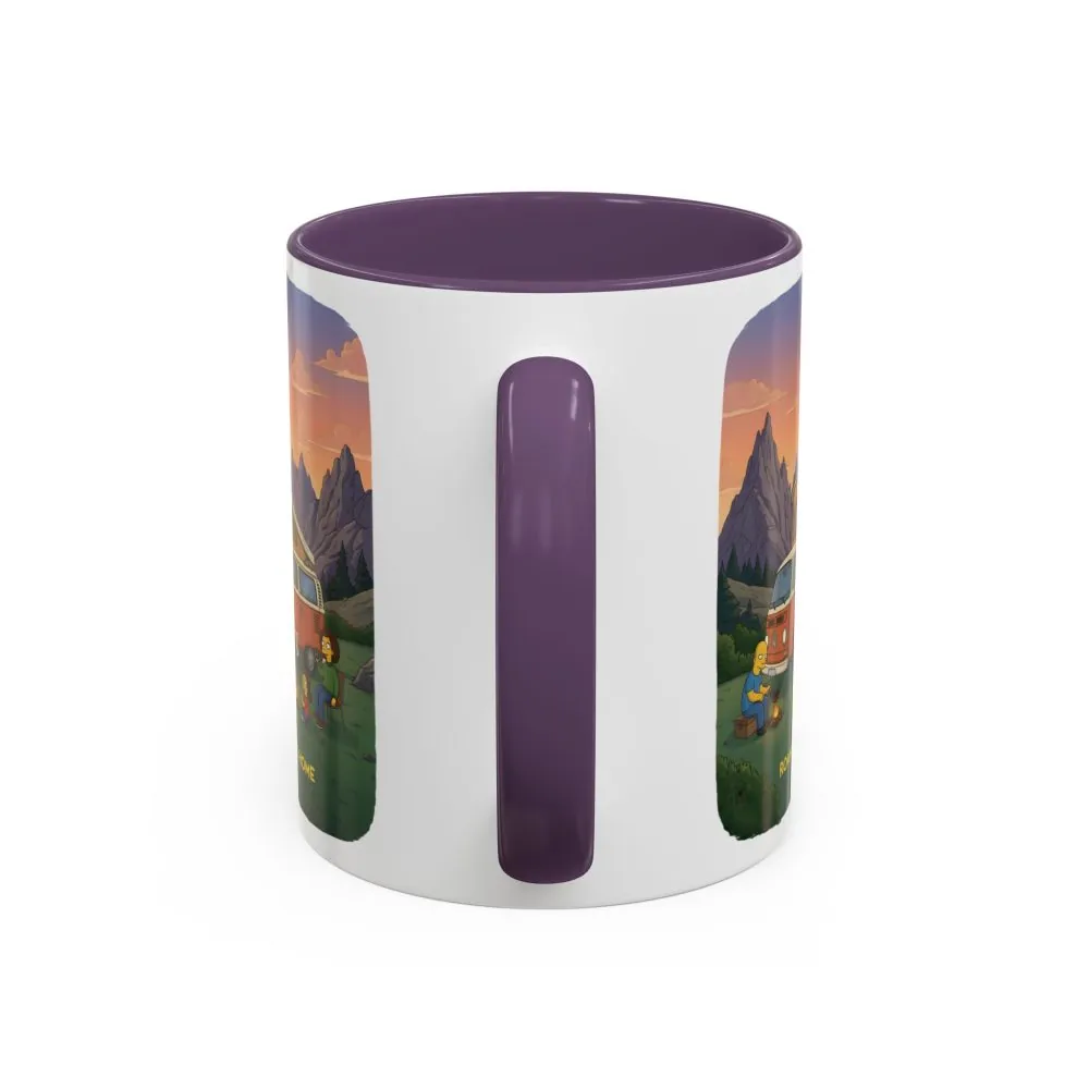 Accent Coffee Mug (11, 15oz) — "Roam Sweet Home" Design Sitcom-Line