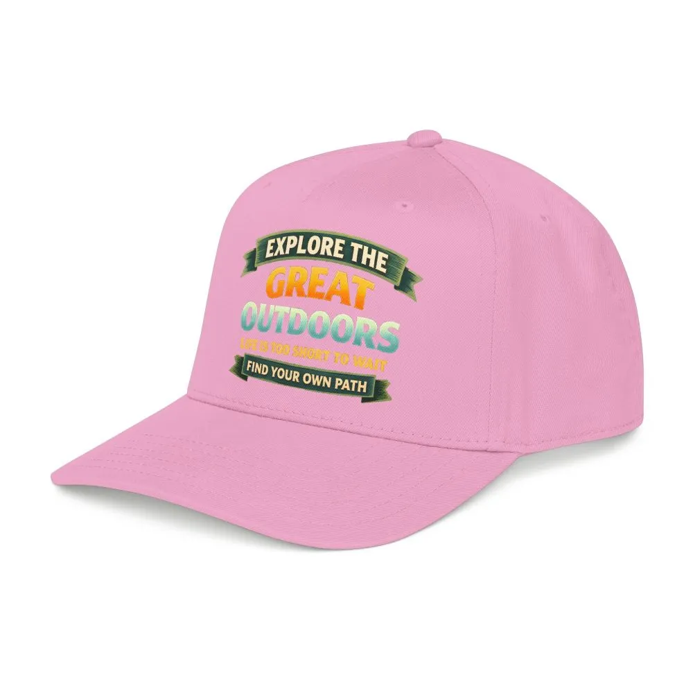 Baseball Cap - "Explore The Great Outdoors" Design Scenic-Line