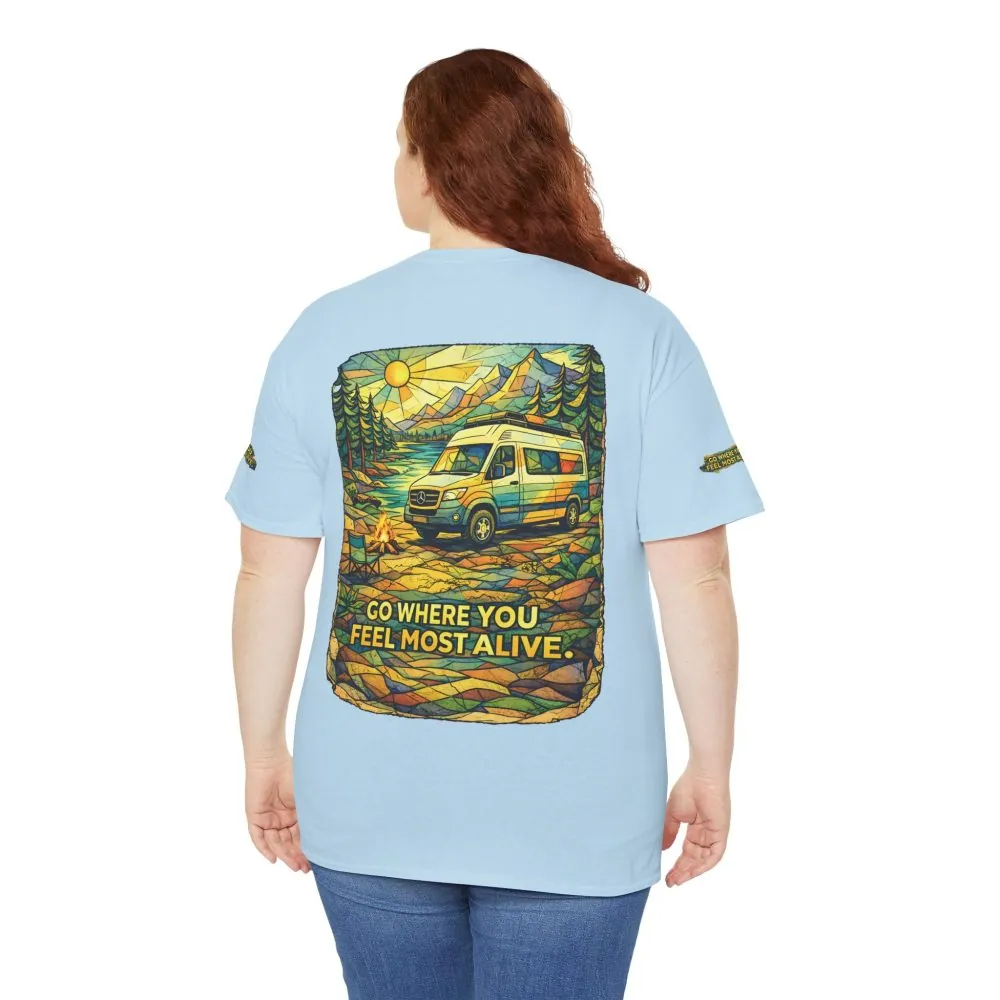 13585389763356891440_2048.jpeg Unisex Heavy Cotton Tee — "Go Where You Feel Most Alive" Design Cubic-Line