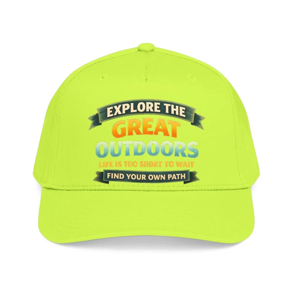 Baseball Cap - "Explore The Great Outdoors" Design Scenic-Line