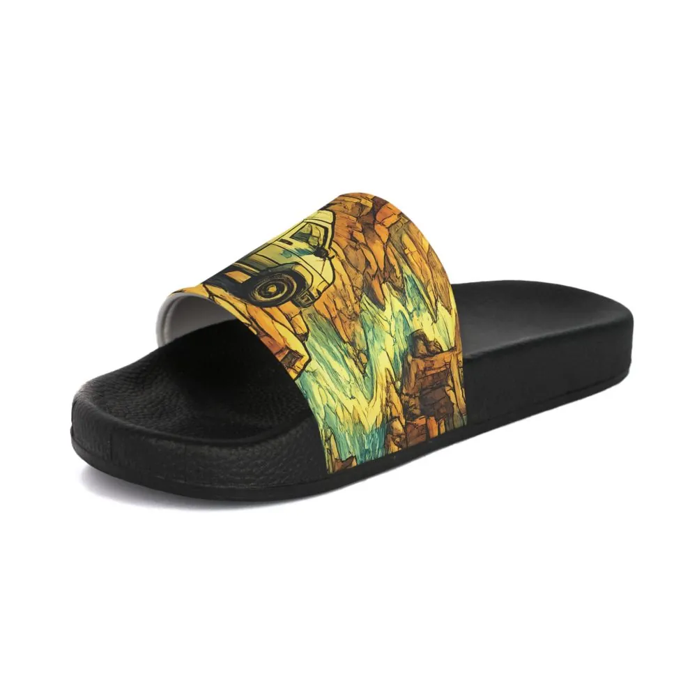 Women's Slide Sandals - Ford Camper Slides (Cubic-Line)