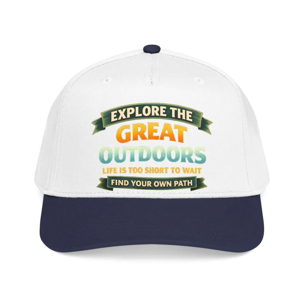 Baseball Cap - "Explore The Great Outdoors" Design Scenic-Line