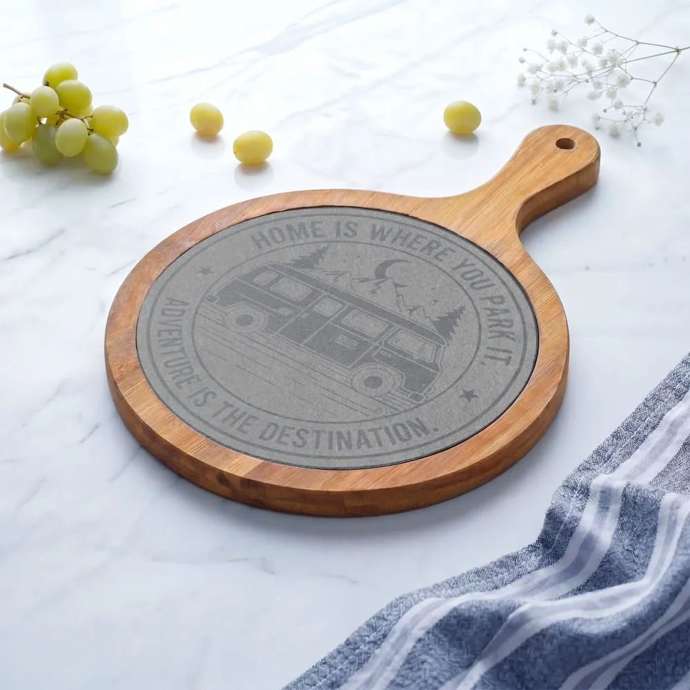 1361079943567904466_2048.jpeg Engraved Charcuterie Board - "Home Is Where You Park It-Adventure is the destination" (4 Variants Available)